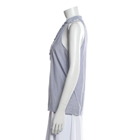 NILI LOTAN Striped Halterneck Top - Picture 2 of 6